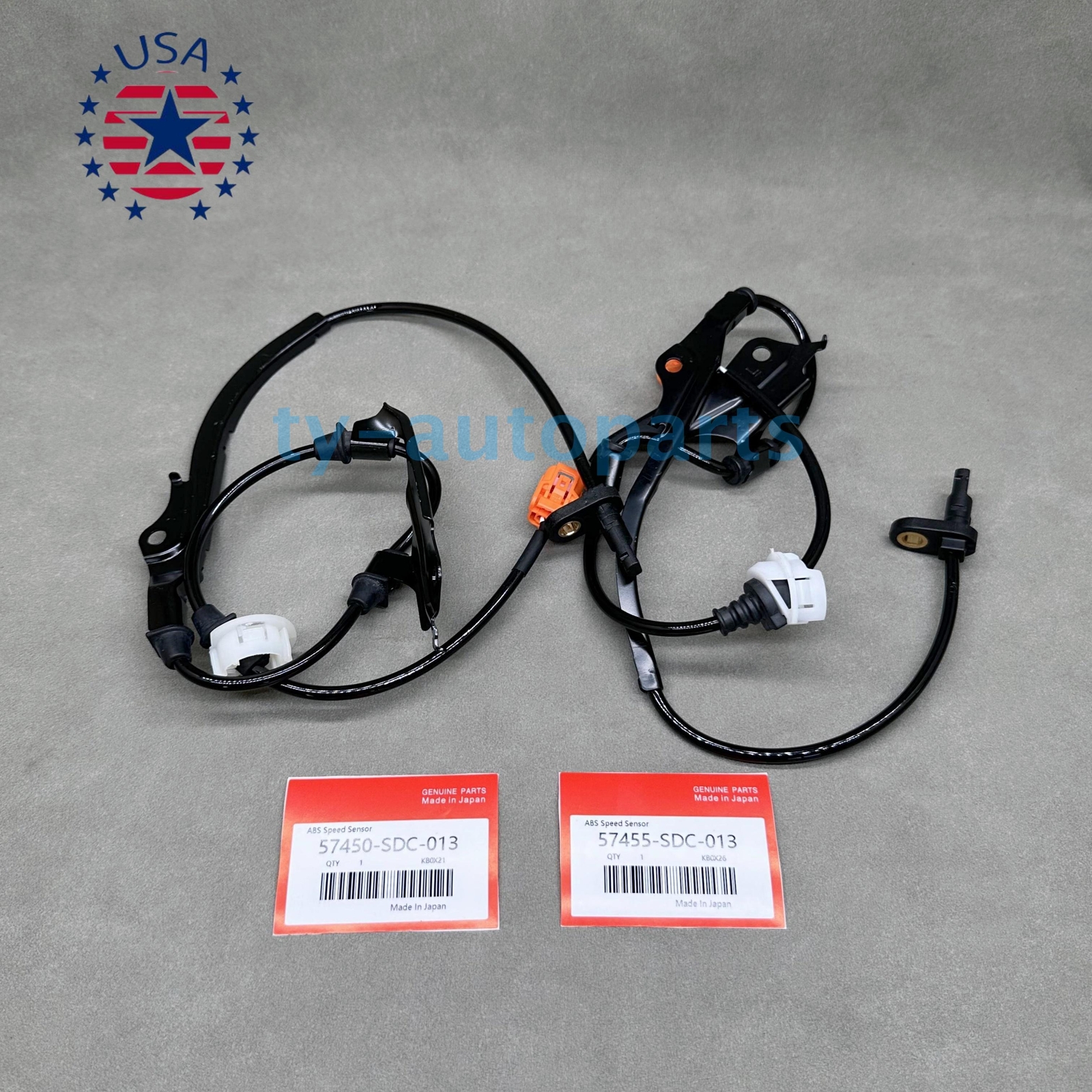 OEM Front ABS Speed Sensor Set For 03-07 Honda Accord 2004-2008 Acura TSX Sedan