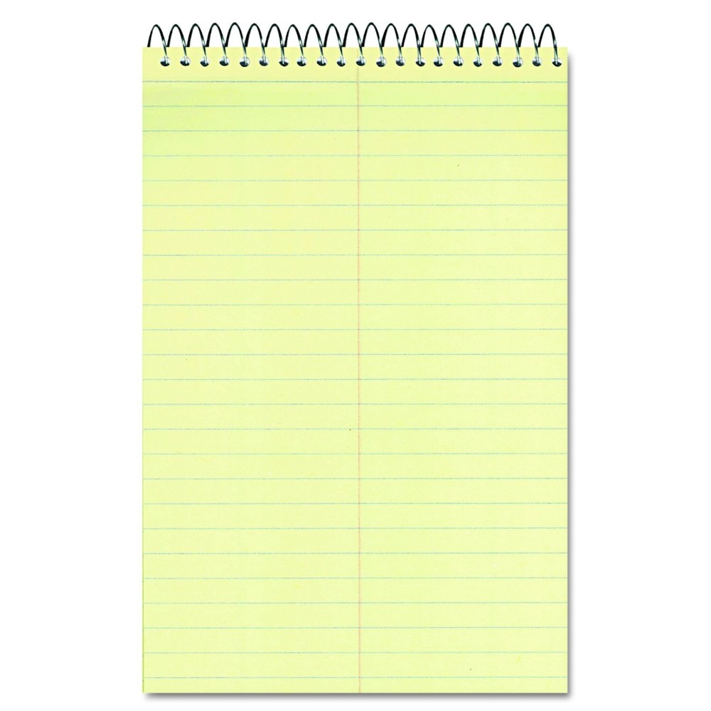 Rediform Wirebound Steno Notebook - 60 Sheets - Wire Bound Light Blue Margin ...