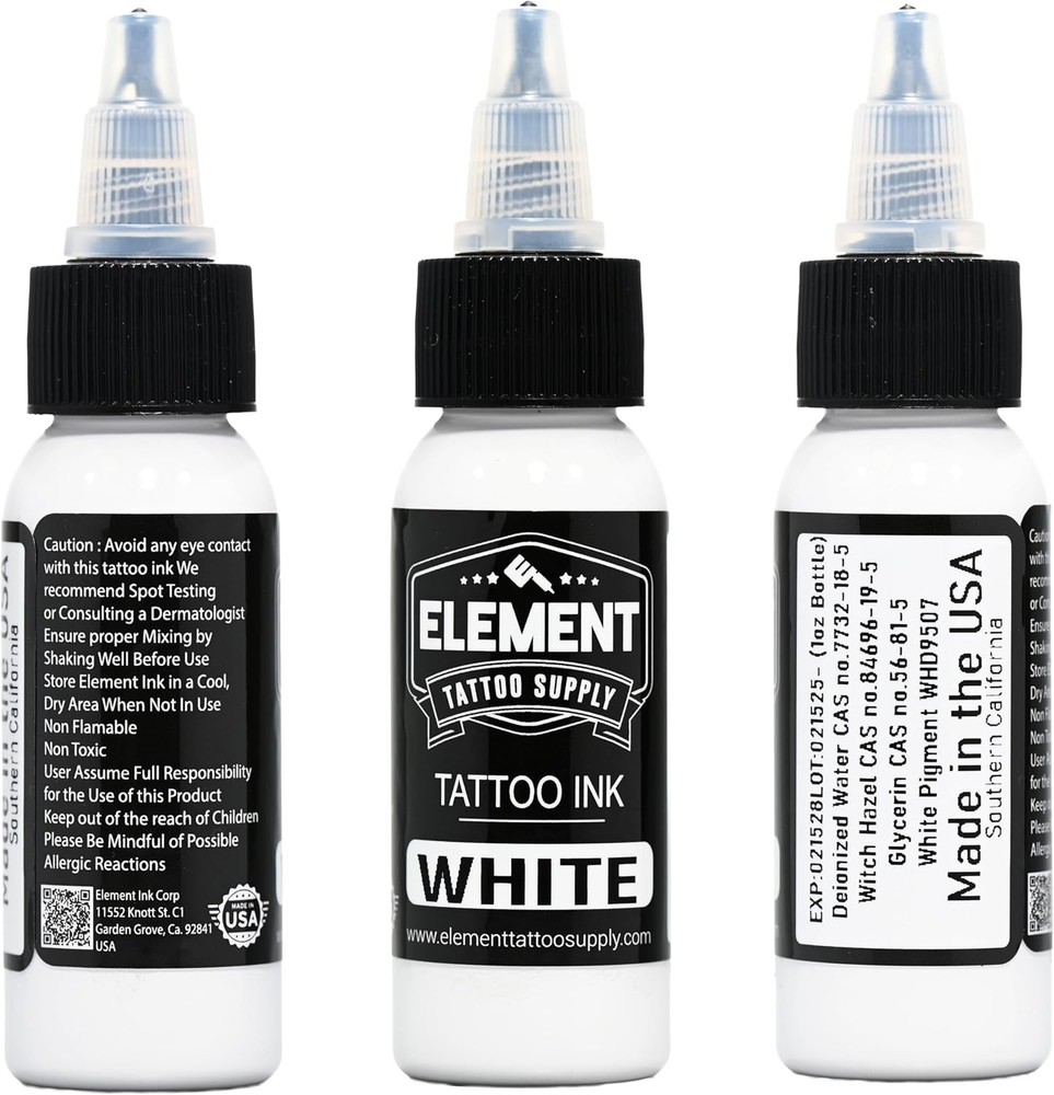 Greywash Tattoo Ink Set Light Medium Dark Blend Nighthawk Black Element White...
