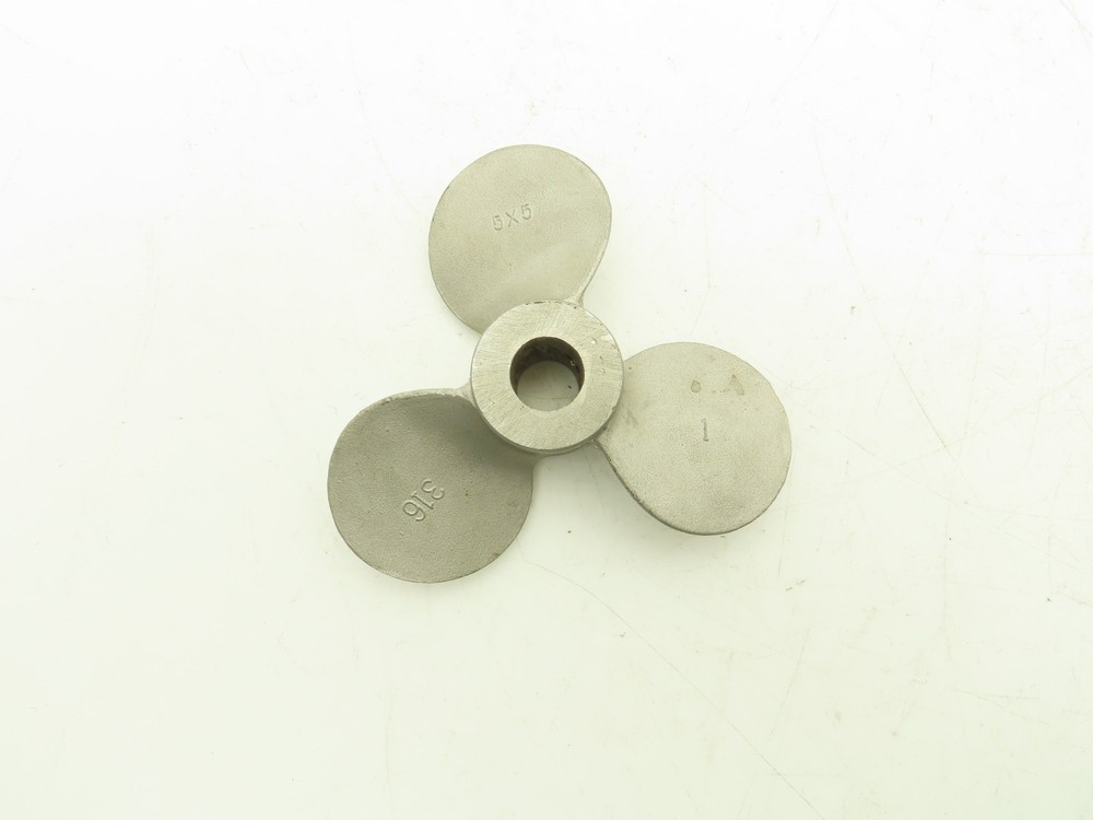 5" x 5" Mixer Impeller Three Blade 1/2" Bore
