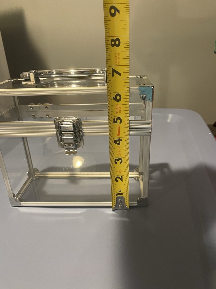 Clear Acrylic Storage Case. 7”x 6” X3”