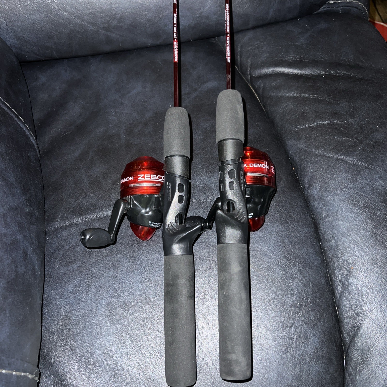 (2) Zebco Dock Demon Spincast Fishing Reel Combos BRAND NEW! 30” Medium RDSC301M
