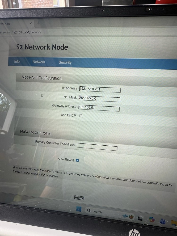 S2/Lenel Security M1-3200 Node Blade Node-V2 Rev. C33