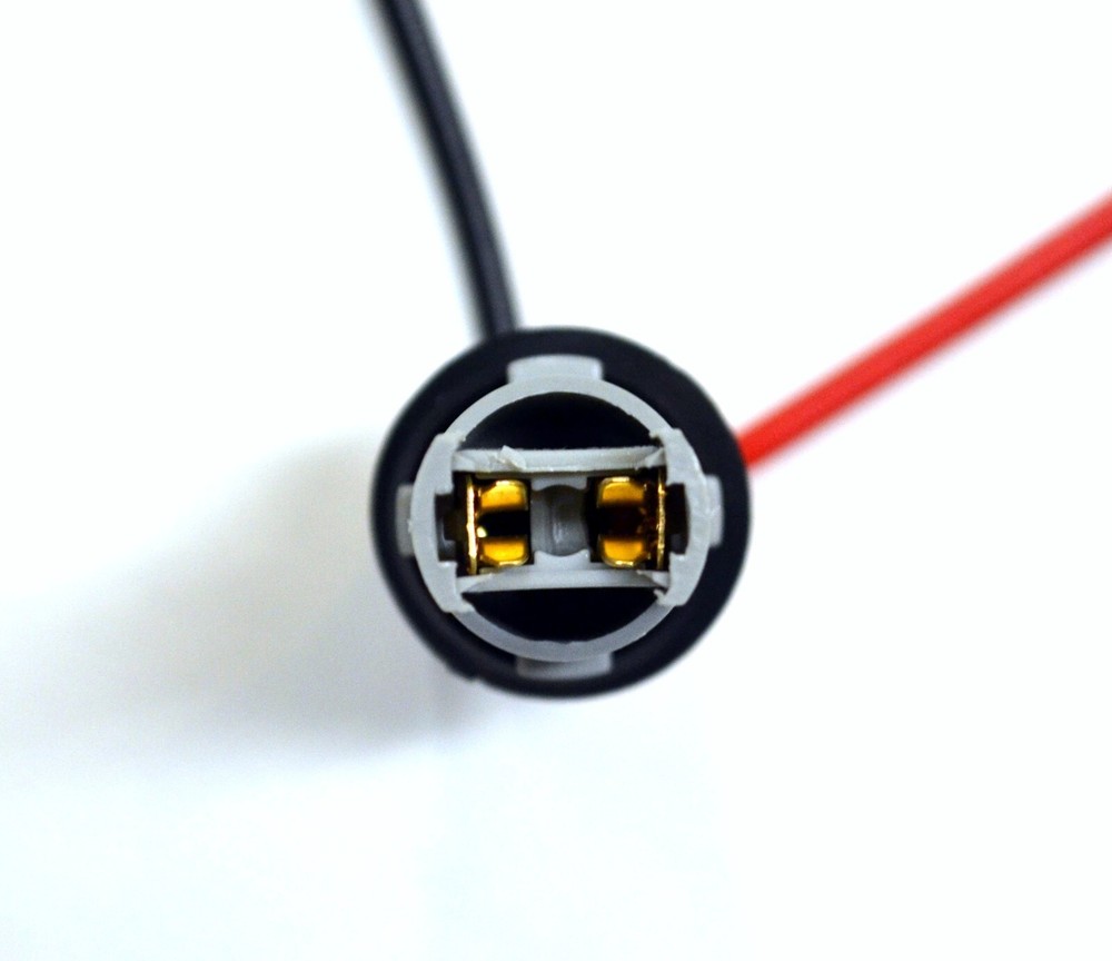 Universal Pigtail Wire Female Socket 168 T10 PGL Front Side Marker Light Plug A