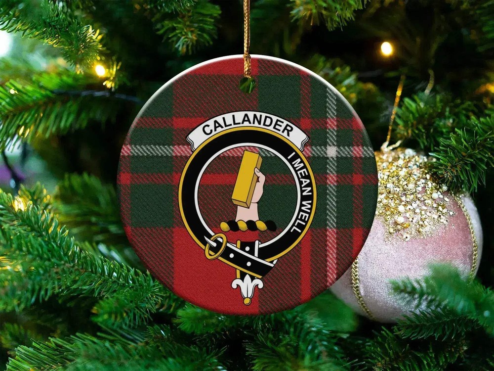 Callander Clan Scottish Tartan Ceramic Ornament