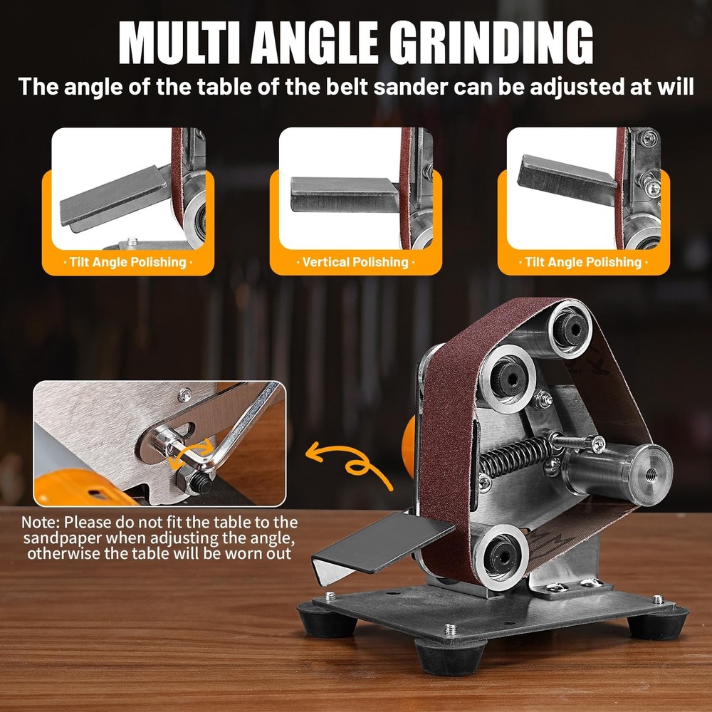 Mini Electric Belt-Sander Knife-Sharpener Sanding Machine - Small Bench Grind...