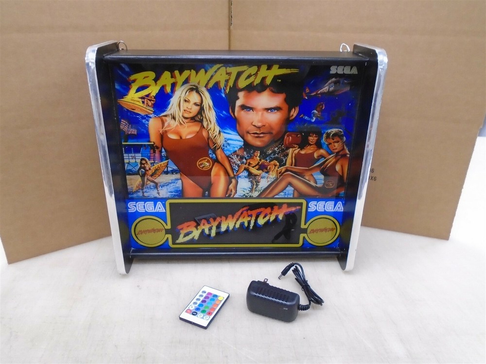 Baywatch Pinball Head LED Display light box