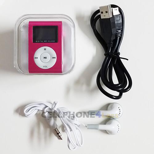 MP3 Music Player With Digital LCD Screen Mini Clip Support 32GB MicroSD