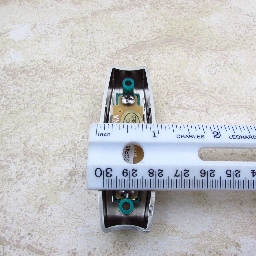 NuTone PB7LSN Wired Lighted Rectangular Satin Nickel Pushbutton Doorbell Button