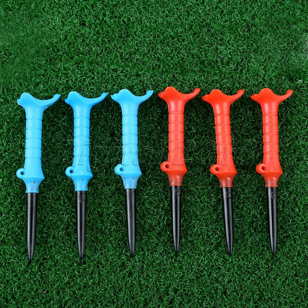 3Pcs Triangle Slope Golf Tees Golf Guide Ball Tees Nails Practice Training Tool