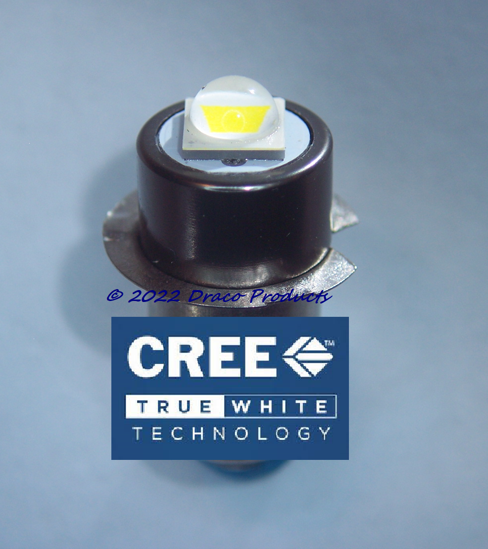 Cree LED 10W Bulb p13.5s for MAGLITE® 3-Cell Flashlight 4.5V Maglight Upgrade