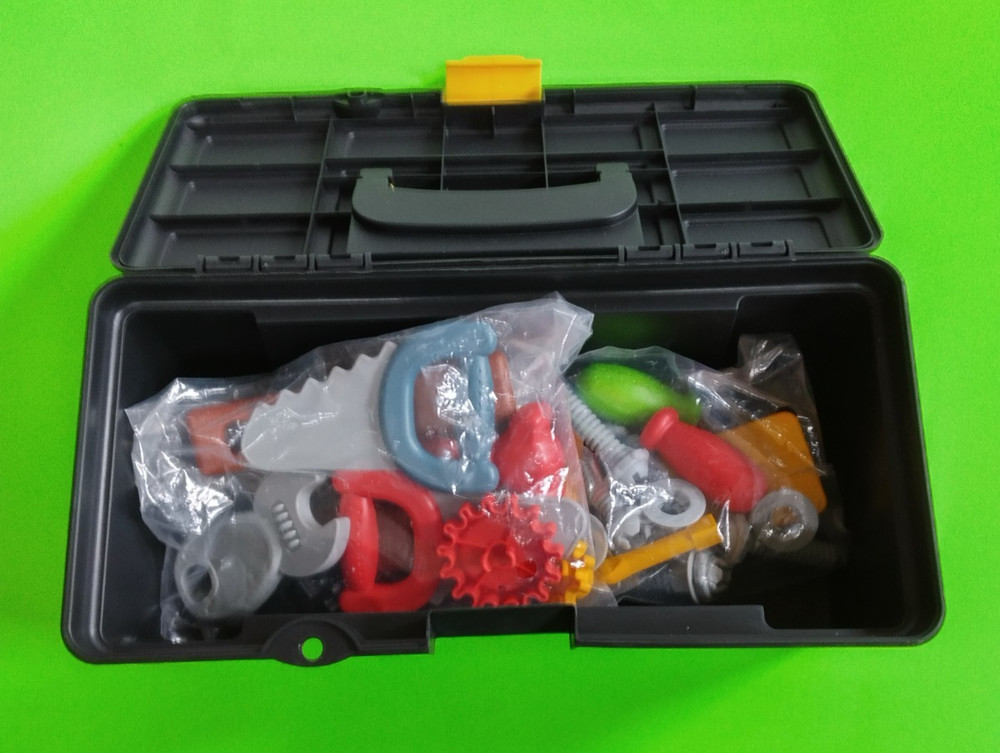 Kids Small Plastic Toolbox & Plastic Accessories