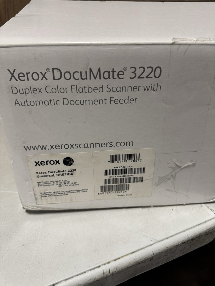 Xerox DocuMate 3220 Duplex Color Flatbed Scanner with ADF Open Box