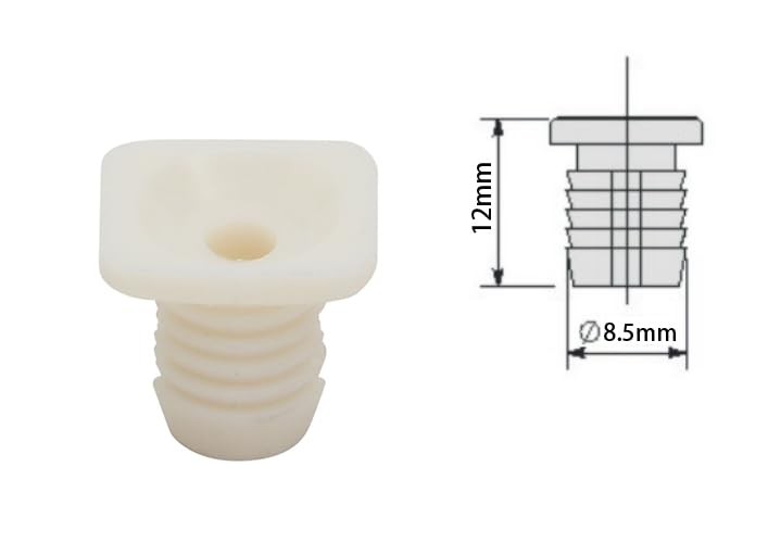 Plastic Hinge Dowel Inserts with Screws for European Hinges 50 PCS Set