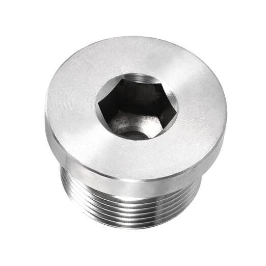 M26 x 1.5 Stainless Steel Pipe Plug, Internal Hex Head Socket Pipe Fitting |