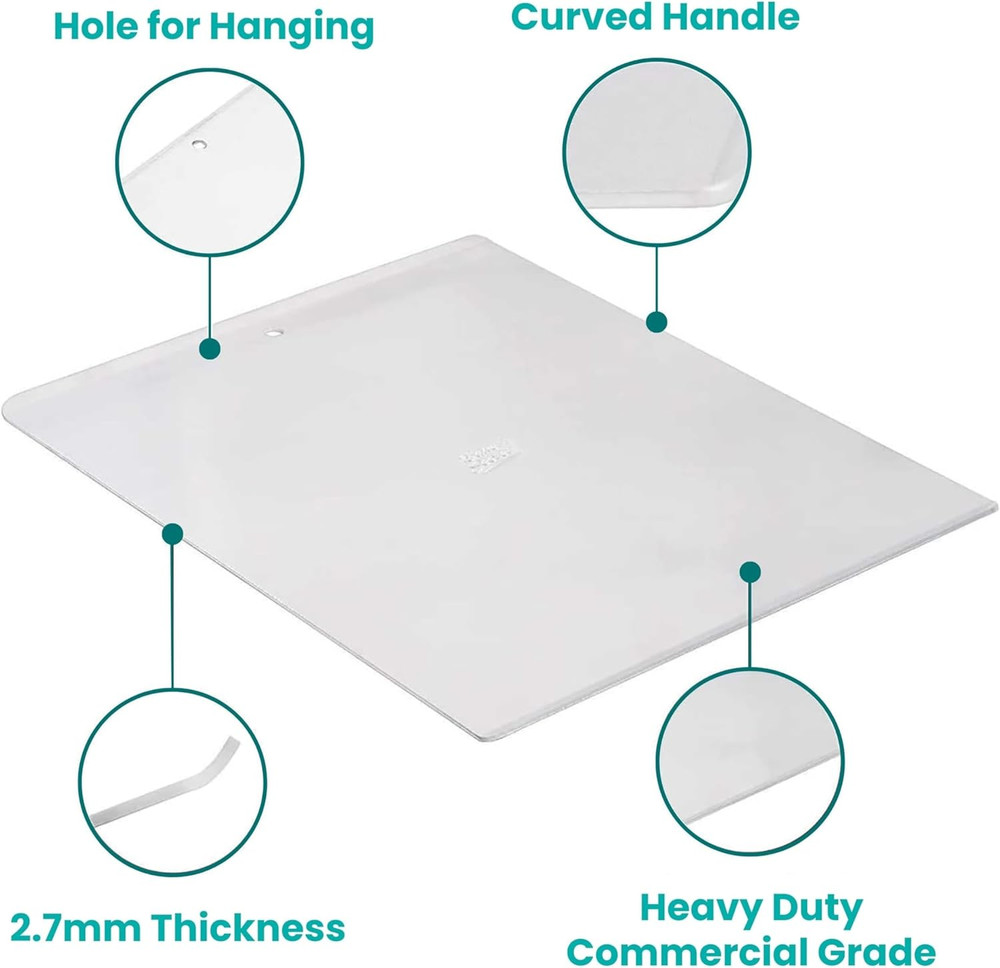 2Pcs Large Flat Cookie Sheet 18" X 14" Aluminum Flat Baking Sheet, Extra Thick -