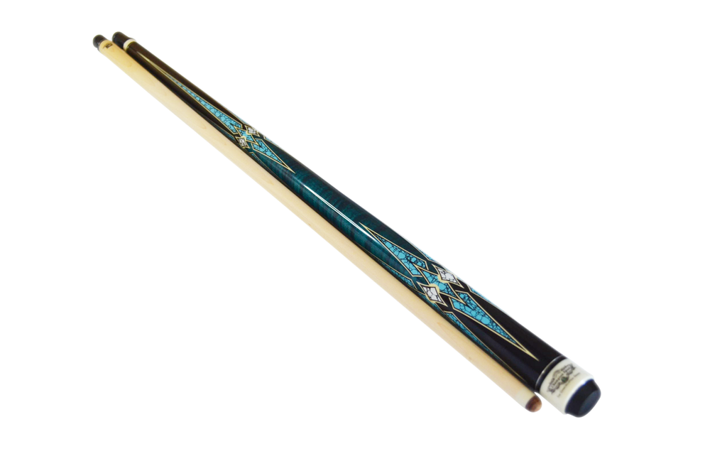 Champion constellation pool cue CN-2, 56”, White or Black Case, Low deflection