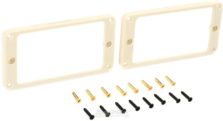PRS Humbucker Pickup Rings - Ivory - Universal Angle