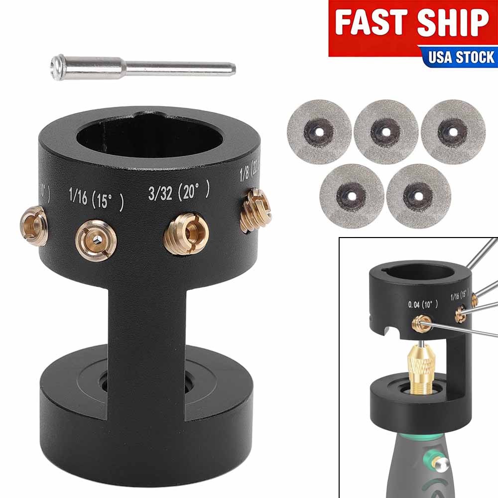 Aluminum Tungsten Electrode Sharpener Grinder Multi-Angle TIG Welding Head Tool
