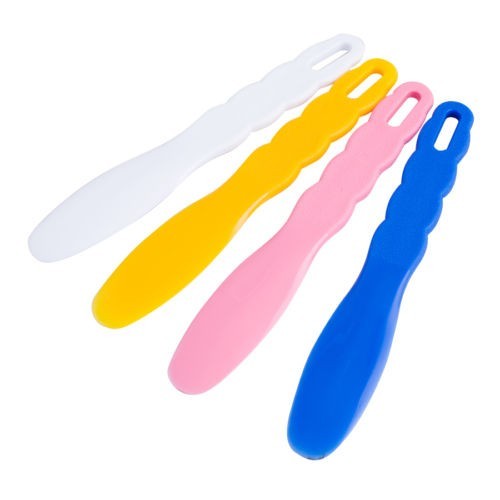 4 Pcs Assorted Dental Lab Impression Material Alginate Plastic Mixing Spatula