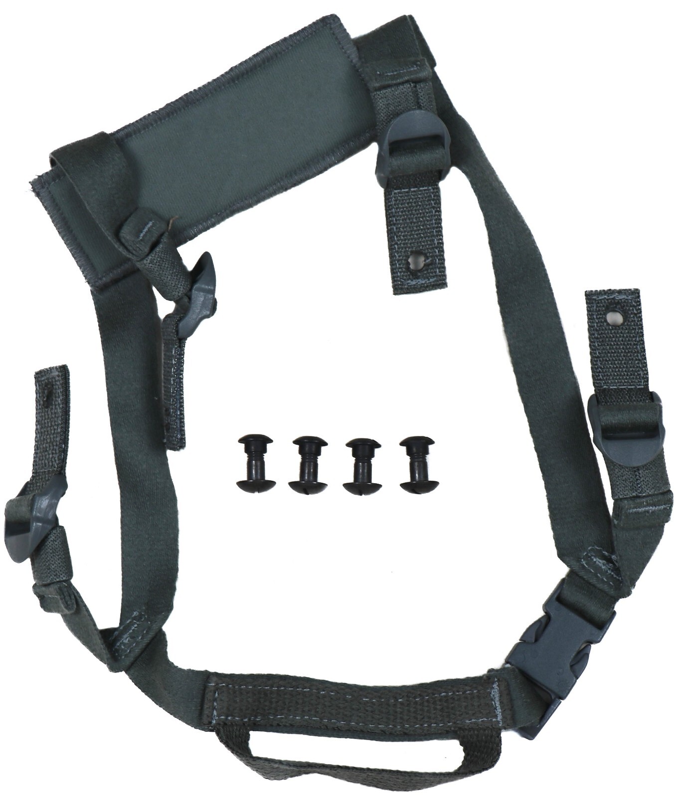 NEW Advanced Combat Helmet Chin Strap Hardware Foliage Green ACH MICH 4 Point