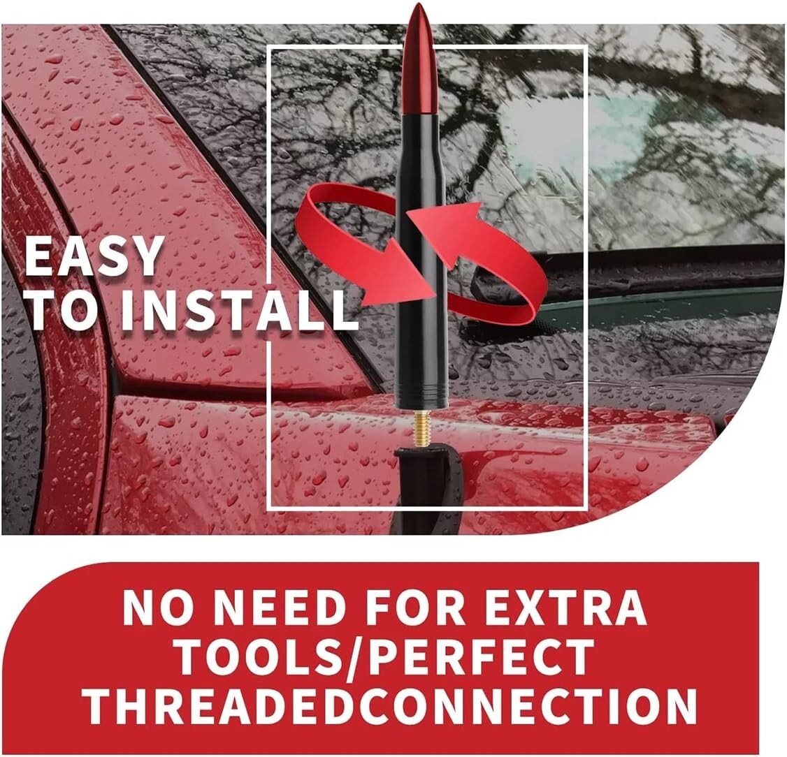 antena de bala para camioneta auto carro Con adaptador Universal Antenas balas