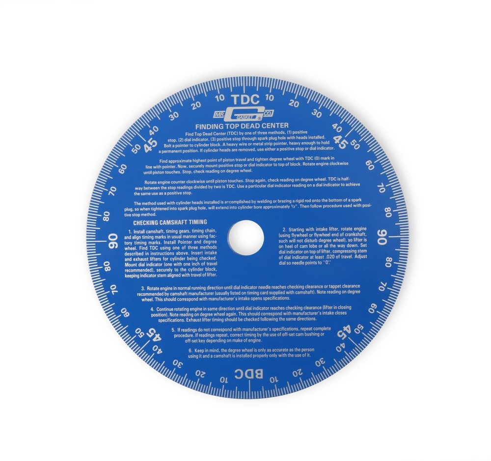 Mr Gasket 1570 Universal Degree Wheel