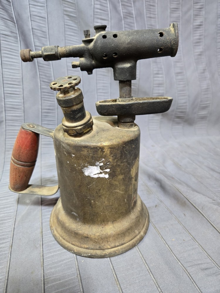 Brass blow torch vintage old tools