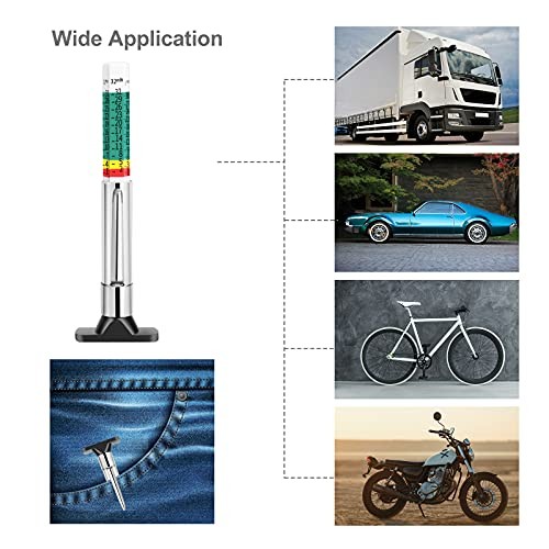 88702 Smart Color Coded Tire Tread Depth Gauge 1 Pack