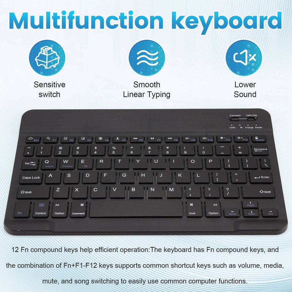 Ultra-Thin Silent Bluetooth Keyboard and Mouse Set Suitable for Tablet3669