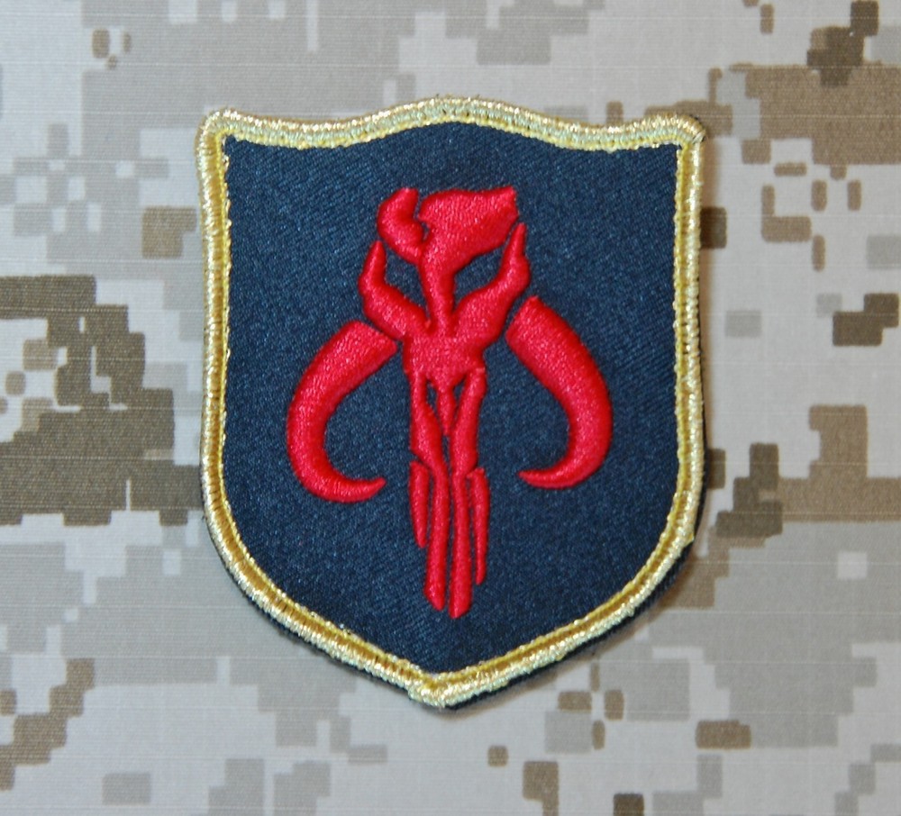 Mandalorian Bantha Skull Crusader Shield Patch Star Wars Patch NSWDG DEVGRU SEAL