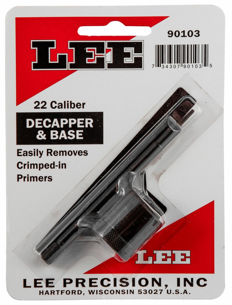 LEE 90103 Decapper & Base 22 Caliber 90103