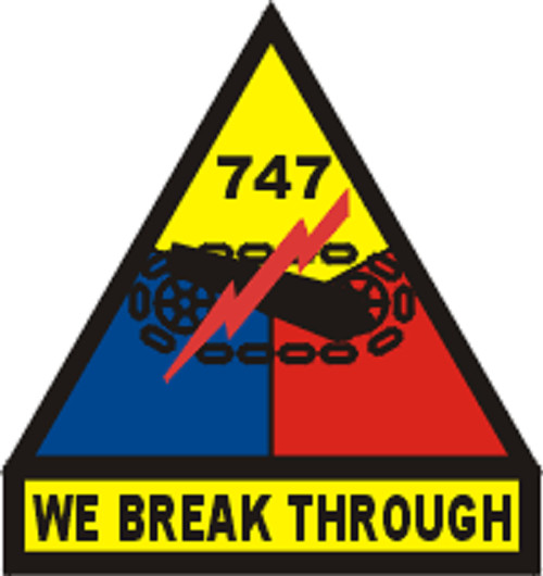 Address Labels - 747 Armored Battalion - We Break Through