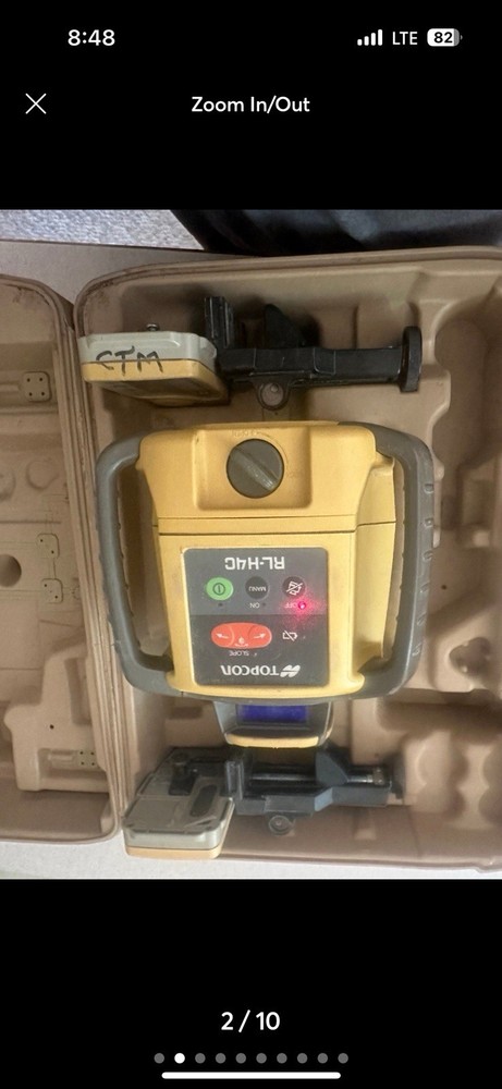 Topcon RL-H4C Vertical Horizontal Long Range Leveling Rotary Laser Free Shipping