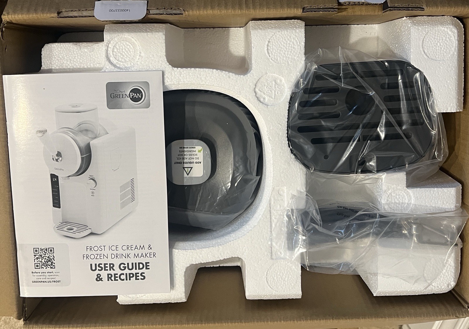 Greenpan Frost Ice Cream & Frozen Drink Maker, Licorice/Black