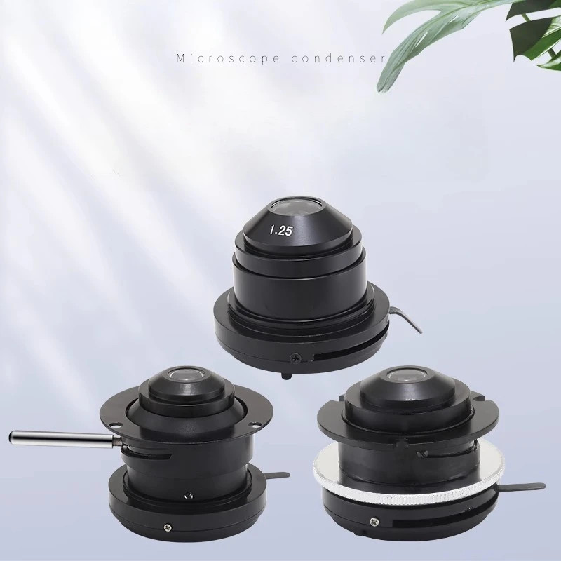 Biological Microscope Abbe Condenser with Variable Aperture Gather Light NA1.25