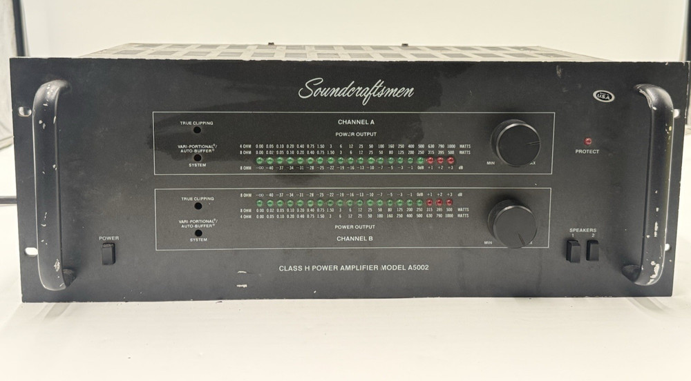 Soundcraftsmen A5002 power amp -read description-