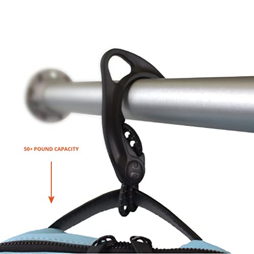 Gear Hook 5-Pack — Lightweight + Versatile S Hook for Backpacks 5 Pack Black