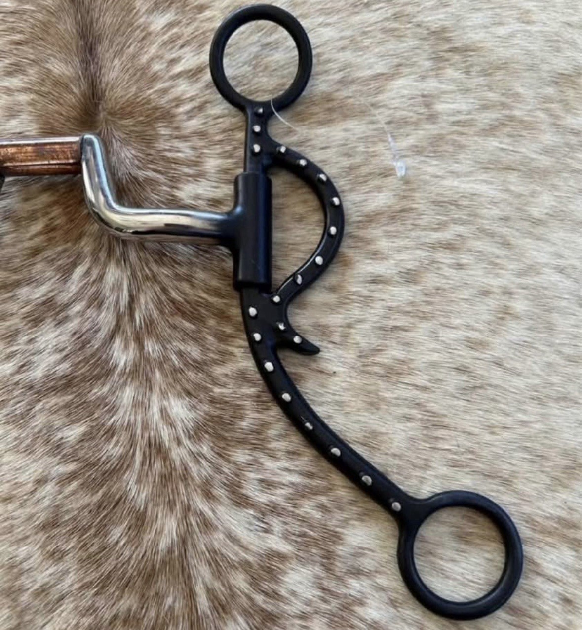 5” Mouth Hinge Port Medium Shank Copper Roller Horse Bit