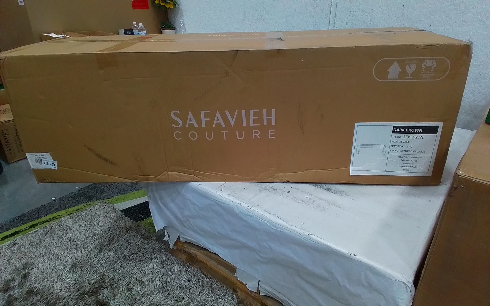 Safavieh CARALYNN UPHOLSTERED BENCH, Reduced Price 2172779501 SFV5027N