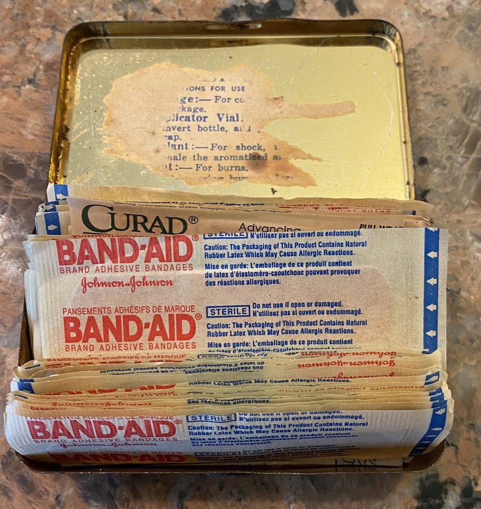 1950’s MSA Mine Safety Associates First Aid Kit 4” x 2.5”