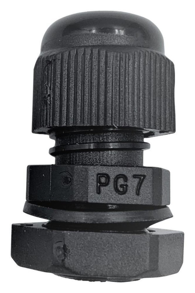 Nylon Gland Cable, PG9, 4-8mm Range Cable, Black, IP68 - PELB0281