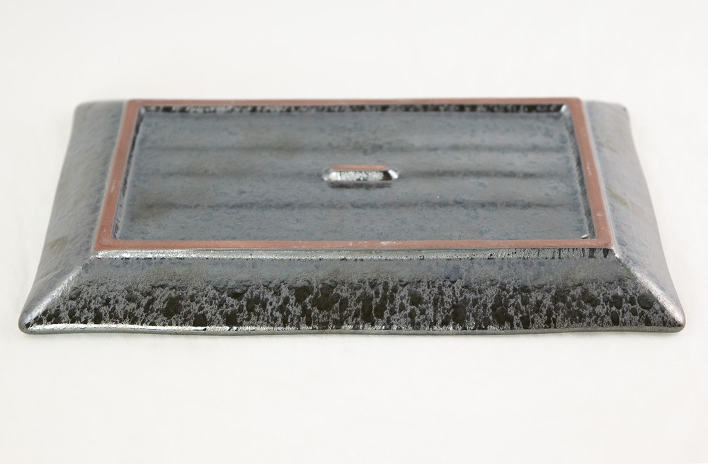 Rectangular Black Ceramic Humidity / Drip Tray for Bonsai Tree 7.75"x 5"x 0.75"
