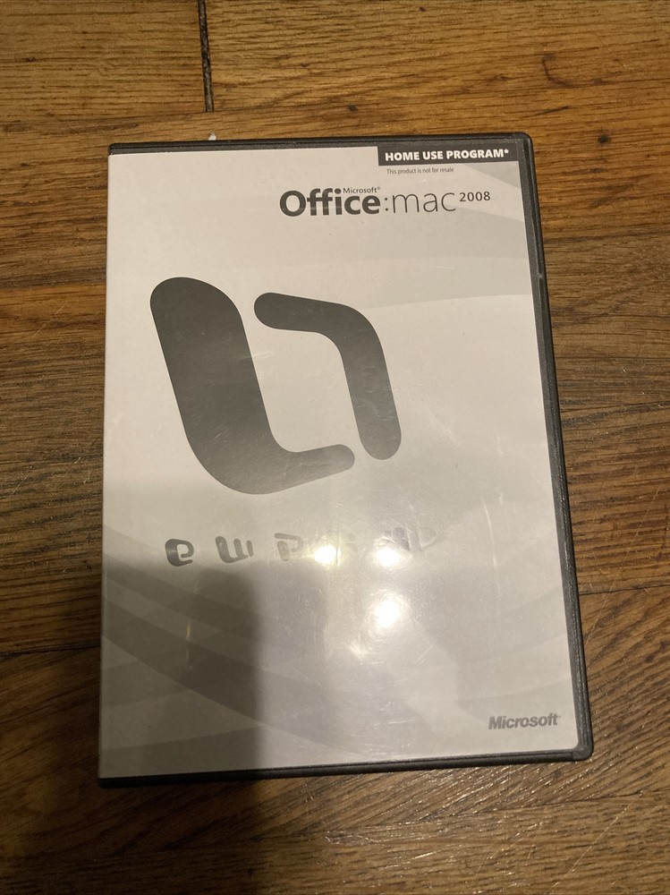 Microsoft Office: Mac 2008 Home Use Program DVD-ROM w/ Product Key #57