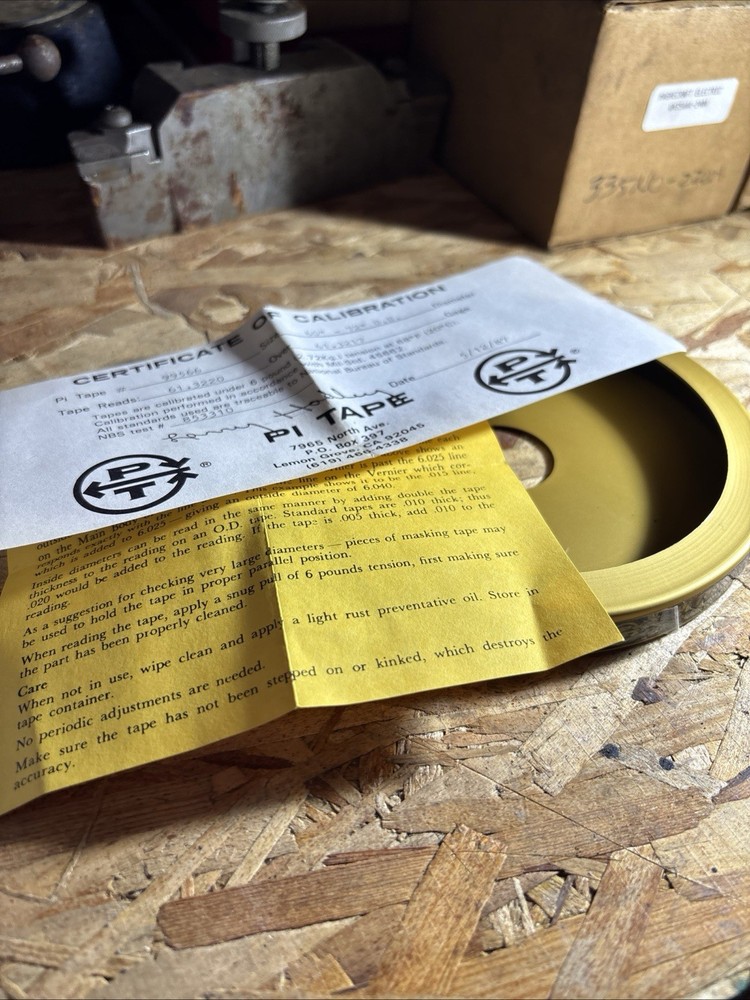 PI TAPE 60”-72” Outside Diameter