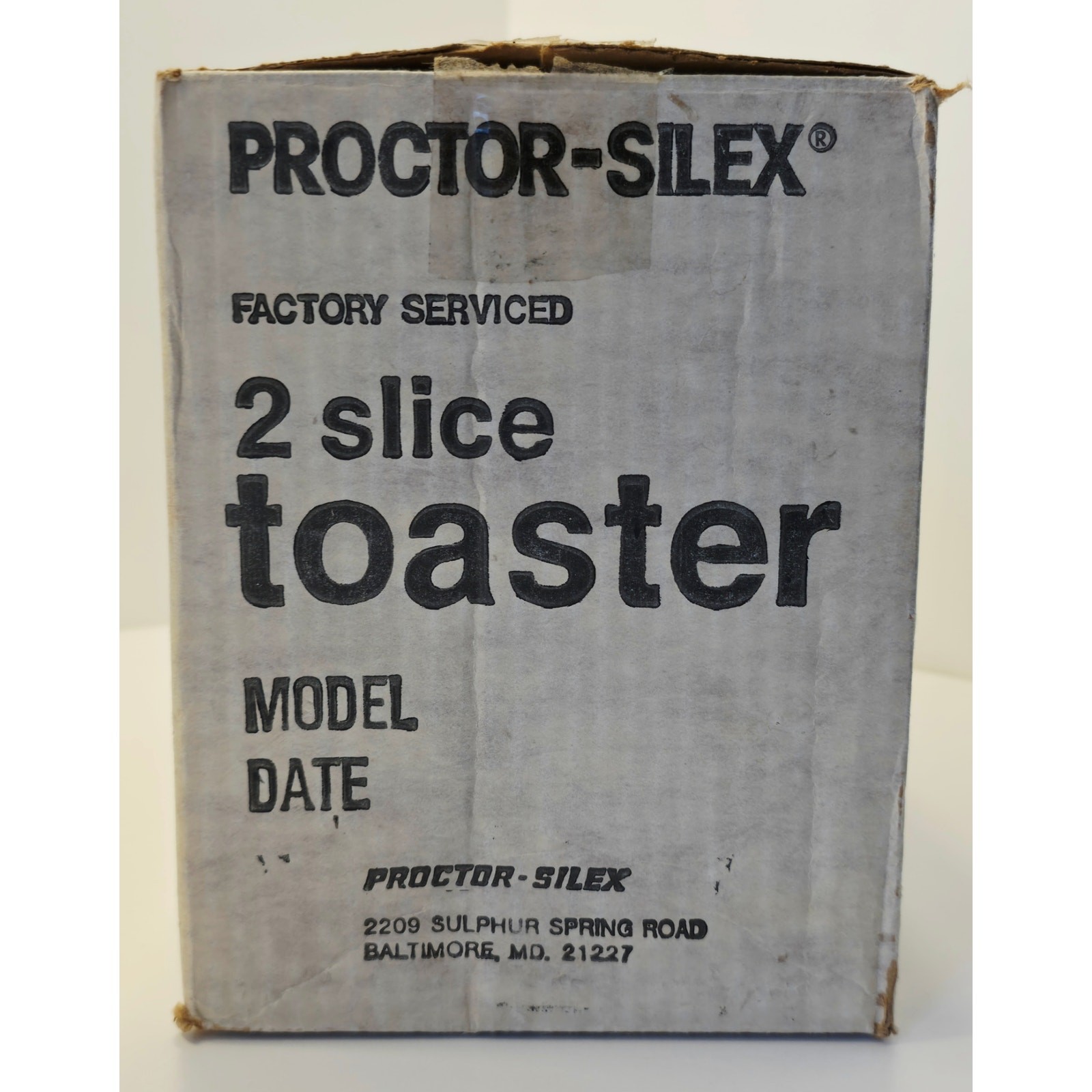 VINTAGE *PRISTINE*1980's Proctor Silex 2-Slice Toaster Chrome/Black USA