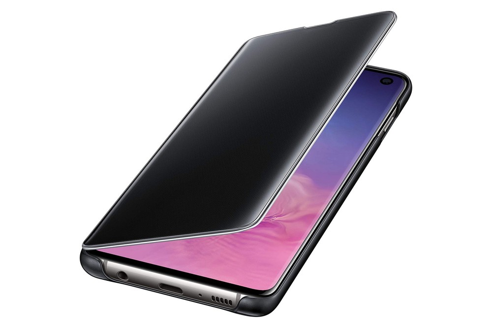 Samsung Galaxy S10 S-View Flip Case, Black