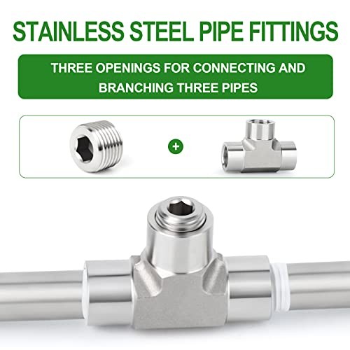 PCS 304 Stainless Steel Internal Hex Thread 2" NPT (Internal Hex Thread) 1