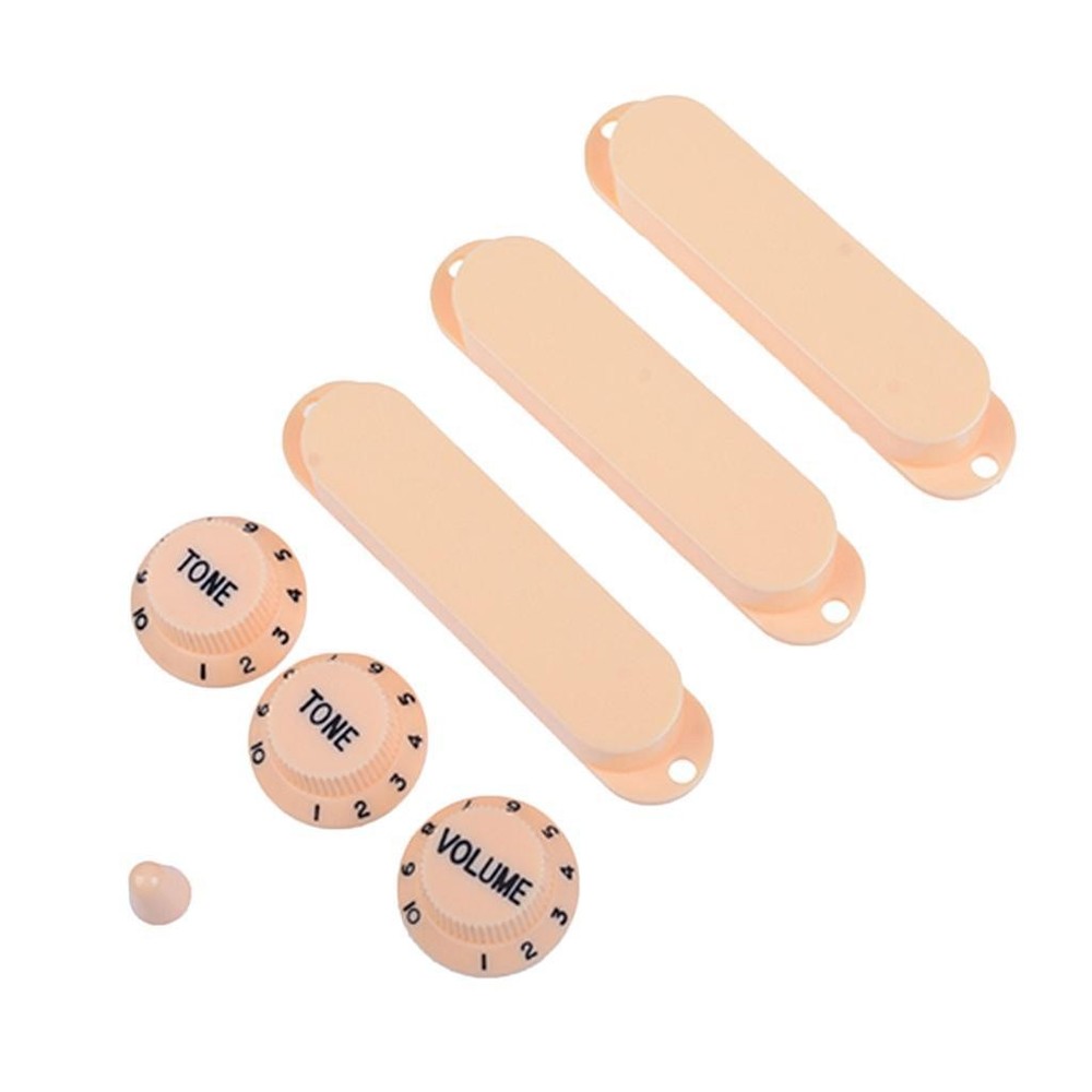 Closed Electric Guitar Pickup Cover Crontrol Knobs Set