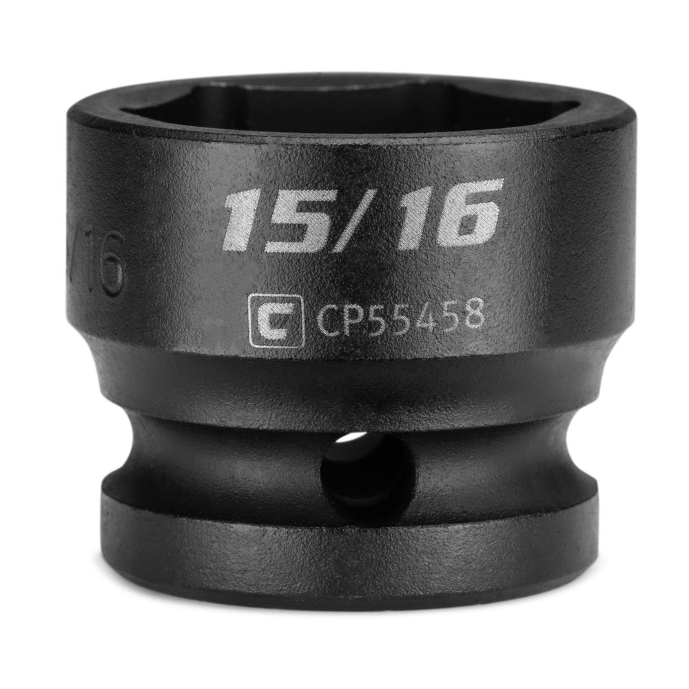 Capri Tools 15/16 in. Stubby Impact Socket, 1/2 Drive, 15/16-Inch